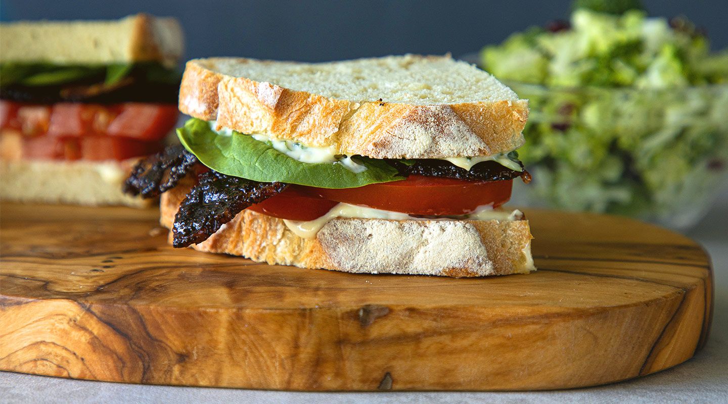 Sweet Coffee Candied Bacon Blt Sandwich Van Houtte